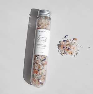 Natural Bath Salt in Tube 3.5oz- Sleeping Beauty