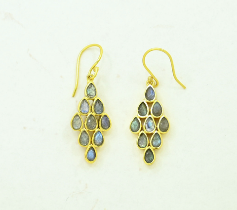 Isla Earring- Labradorite