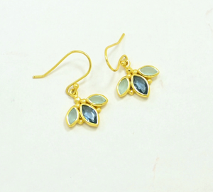 Mina Earrings - Blue