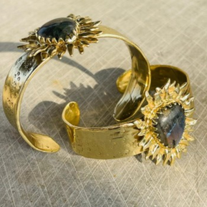 Sacred Heart Cuff- Labradorite