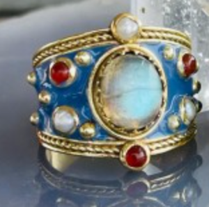 Blue Ring- Labradorite
