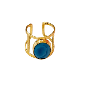 Cage Ring- Turquoise