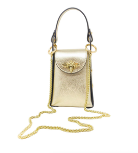 Crossbody Bee Bag Gold