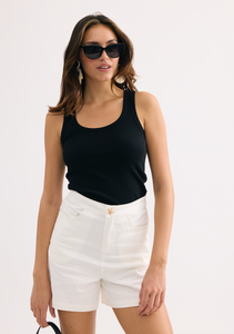 Sleeveless Tank- Black