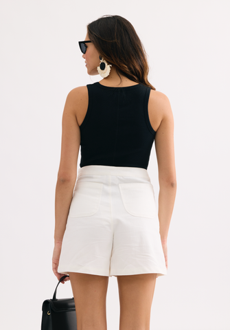 Sleeveless Tank- Black