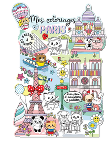 Coloring Set- Paris Kawaii
