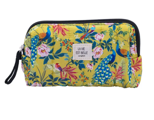 Quilted Pouch Small- Exotic Peacock