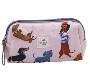 Quilted Pouch Small- Dachshund