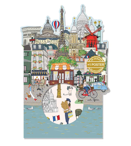 STICKERS GAME + POSTER - PARIS MONUMENTS