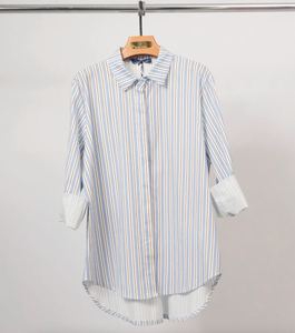 SALE Button Up Blouse- Blue