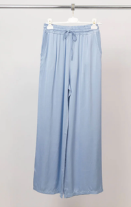 Satin Trousers- Blue