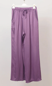 Satin Trousers- Violet