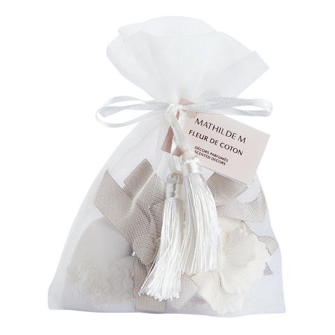 Pouch of 3 scented decorations - Fleur de Coton