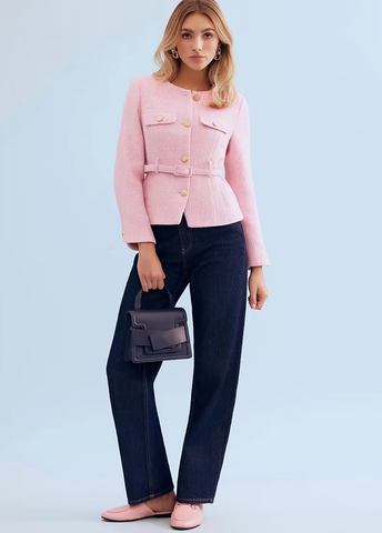 Pink Belted Jacket