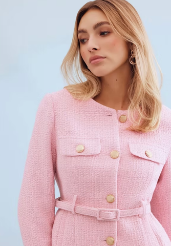 Image of Pink Belted Jacket