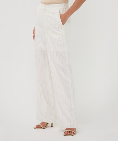 Linen Striped Pants