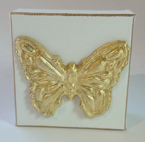 4x4 Butterfly Intaglio Canvas