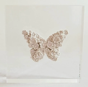 3x3 Butterfly Intaglio Acrylic