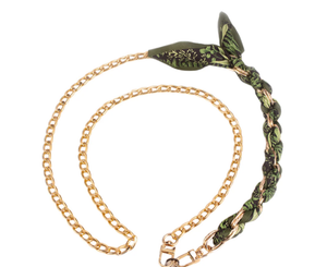 Scarf Crossbody Chain- Green