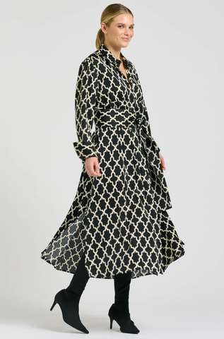 Image of Amelie Longline Shirt Dress - Moroccan Print