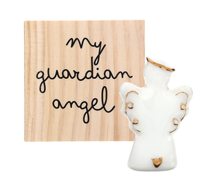 Ceramic Keepsake Figurine - Angel with Halo