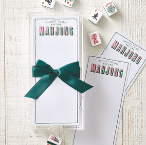 Rectangle Notepaper with Acrylic Tray - Things To Do Before Mahjong