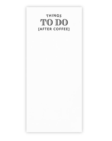 Image of Rectangle Notepaper with Acrylic Tray - Things To Do (After Coffee)