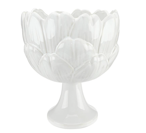 Ceramic Footed Artichoke Bowl - Large