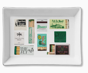Ceramic Tray- New Orleans Matches (Green)