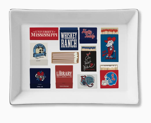 Ceramic Tray- Ole Miss Matches