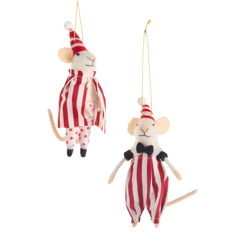 Image of 6" Circus Mice Ornament