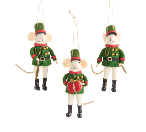 Image of 5.75" Nutcracker Mice Ornament