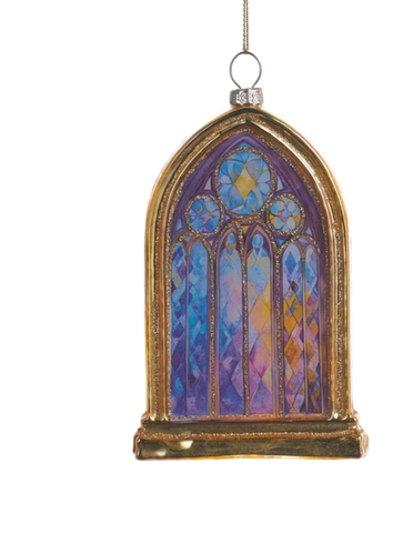 Image of 4.75" Stained Glass Window Ornament