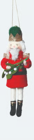 Image of Holiday Nutcracker 6 Asst'd Wool Ornament