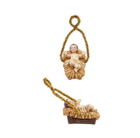 Image of Resin Vintage Baby Jesus Ornament