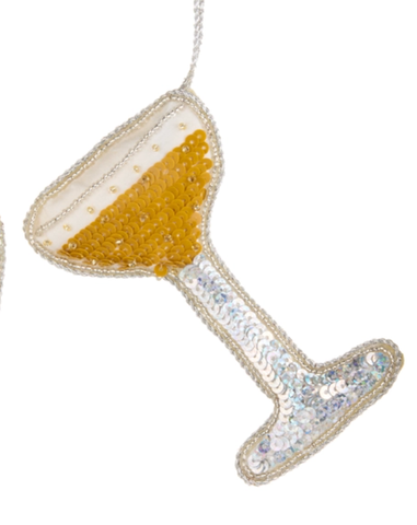 Image of 4.5" Beaded Bows and Baubles Ornaments