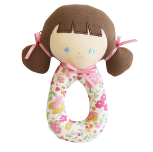 Audrey Grab Rattle 16cm Rose Garden