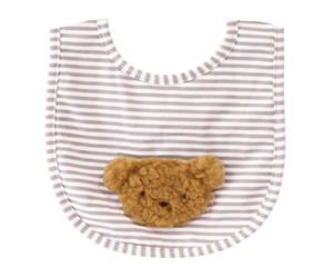 Sherpa Bear Bib Caramel