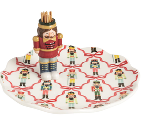 Nutcracker Toothpick Plate Set
