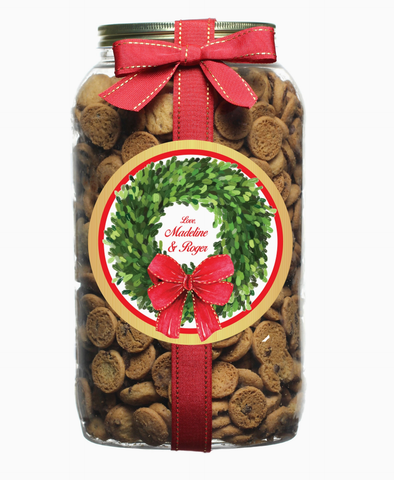 Image of Personalized Christmas Cookies- Wreath