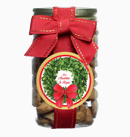 Image of Personalized Christmas Cookies- Wreath