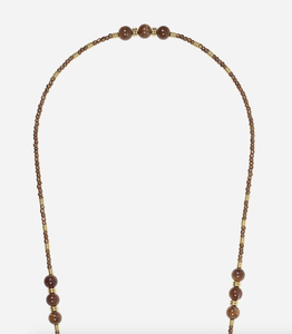 Long Iris Bronze Chain 120 cm