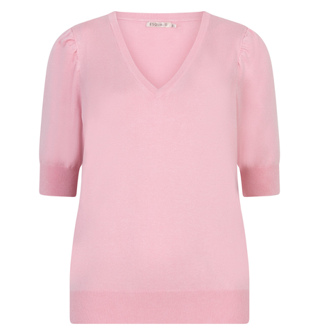 Basic Knit Sweater- Pink