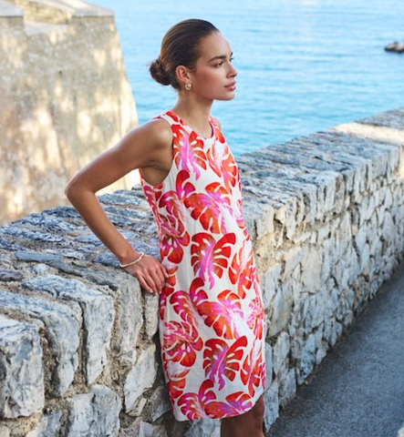 Image of Pink Leaf Dress