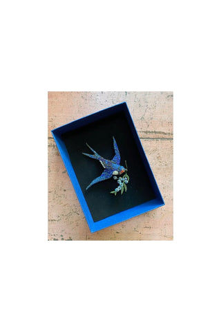 Image of Peace Swallow Big Brooch Pin