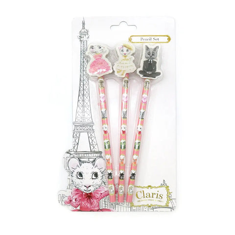 Image of Claris the Mouse - Magnificent Mess Pencil Set