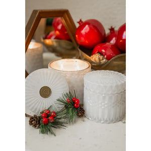 Winter Wonderland 8oz Petite Shimmer Candle (White)