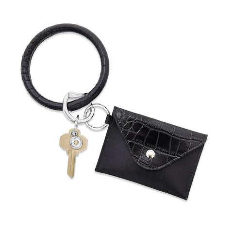 Image of O-ring Mini Envelope Wallet Black