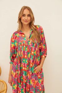 Nikita Dress-Flower of Jaipur Print