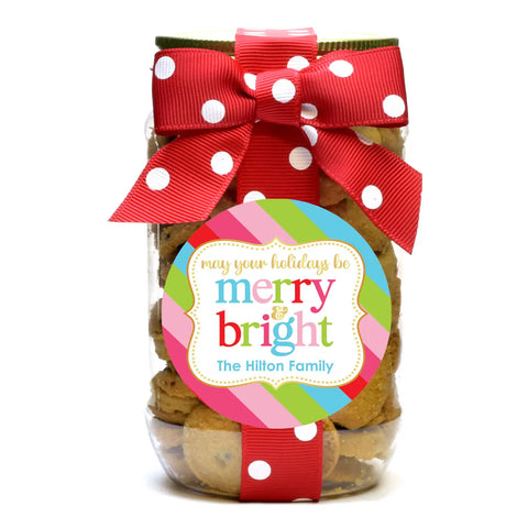 Image of Personalized Christmas Cookies- Merry and Bright